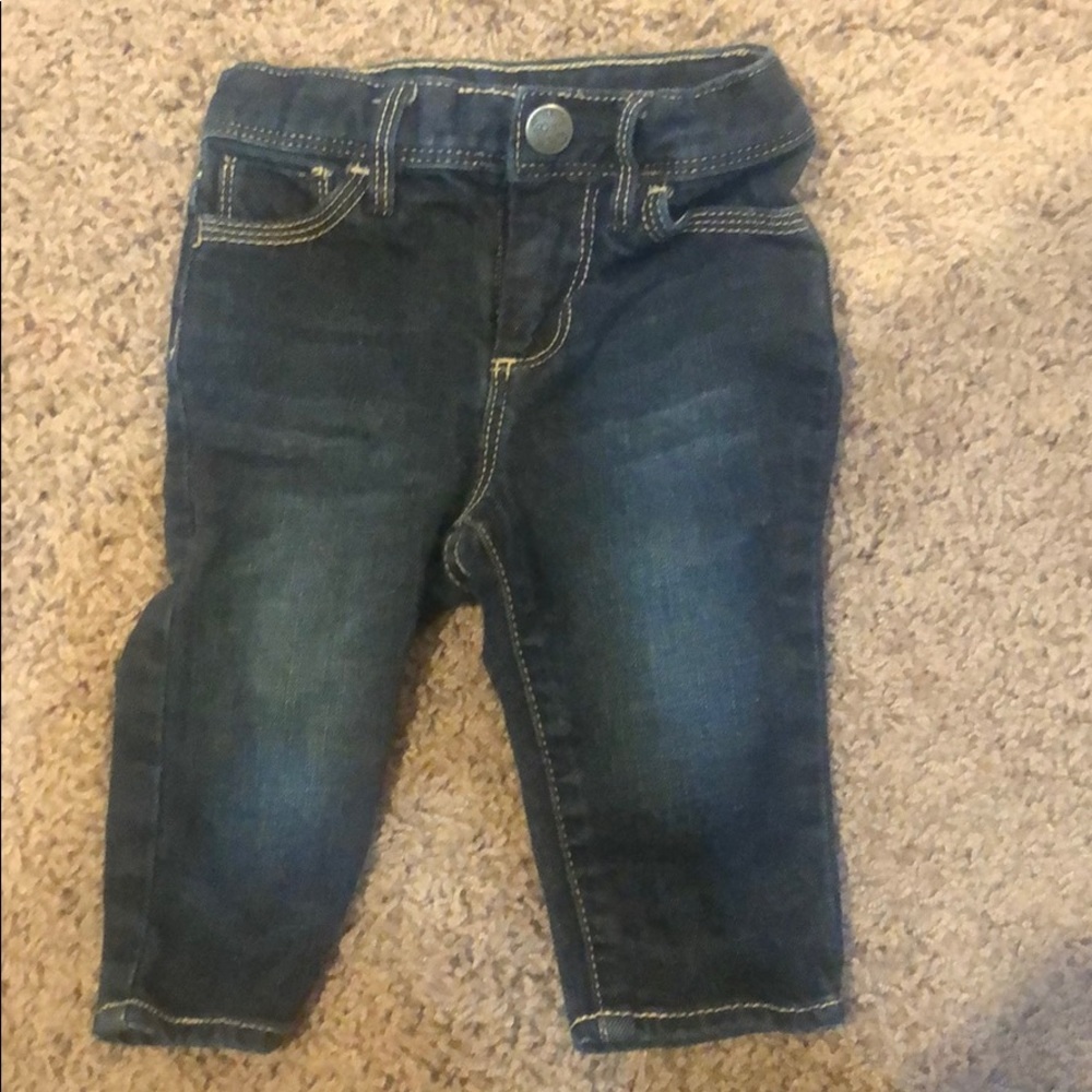 Gap blue skinny jeans -12 to 18 months